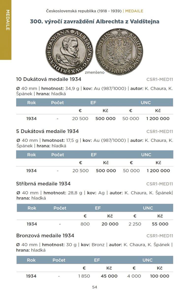 Katalog mincí a medailí ČSR, ČR A SR 1918 - 2025 (2)